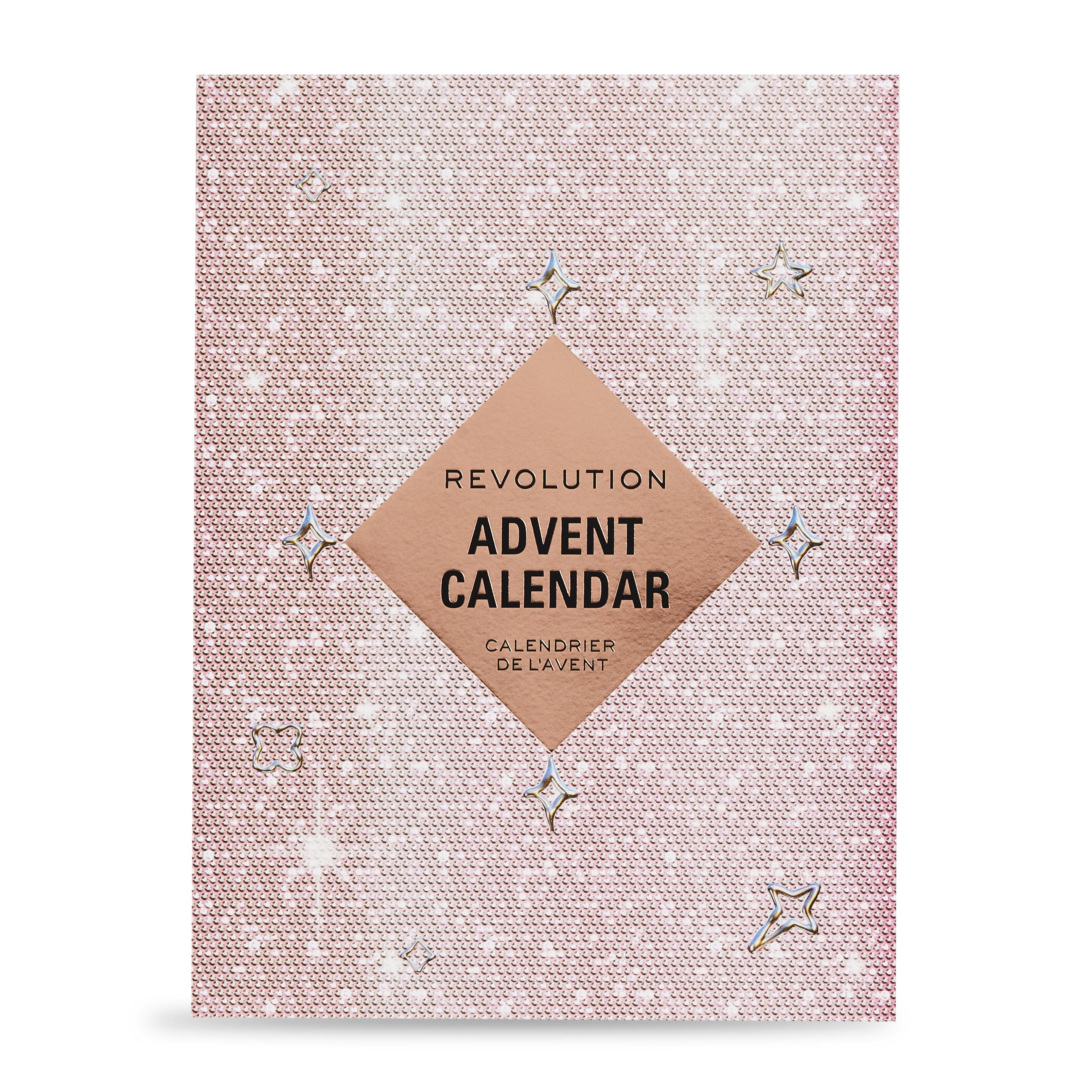 Makeup Revolution Beauty Advent Calendar 2024, outside of gift box
