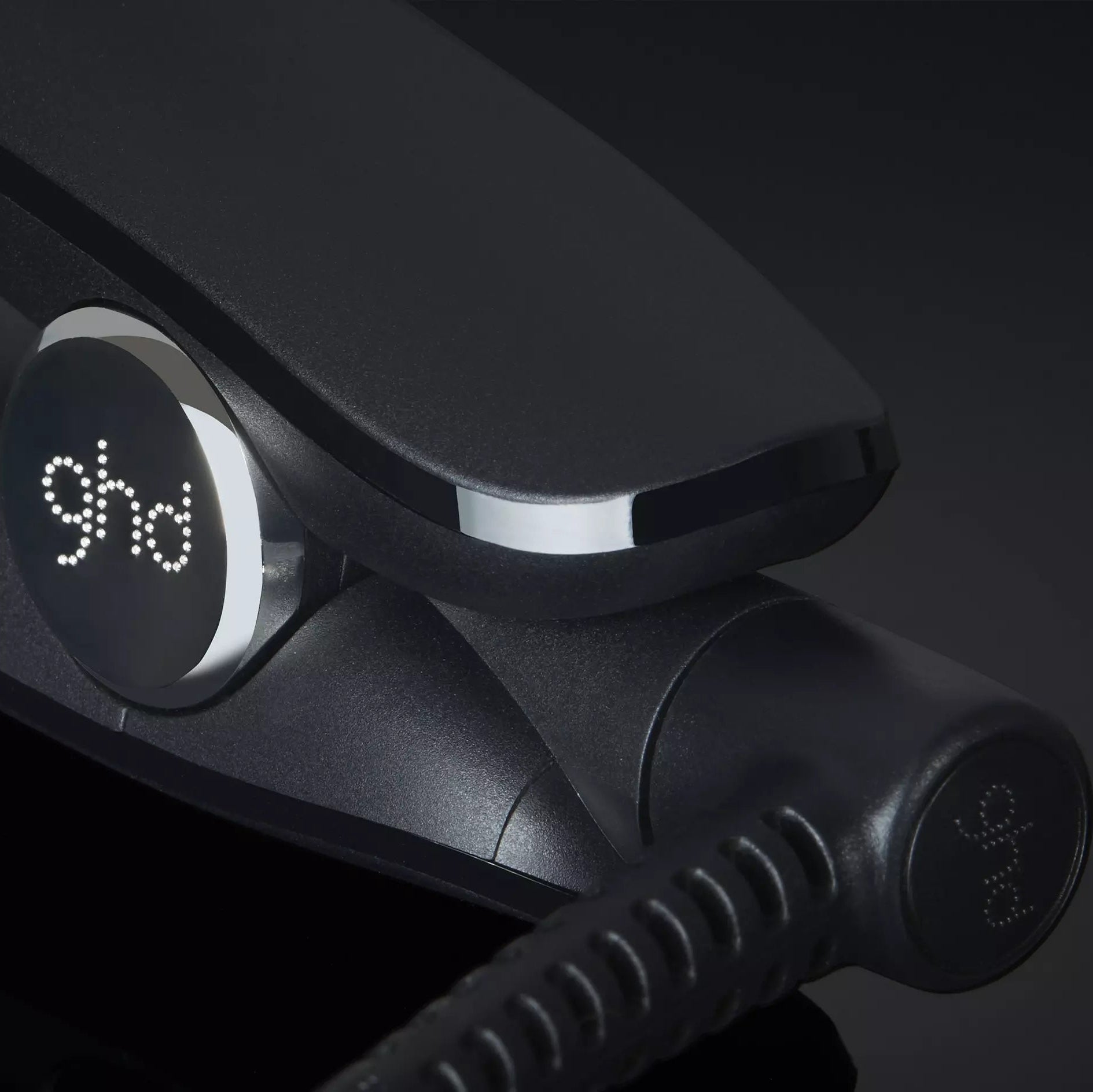 Close up of hinge of ghd Gold Hair Straightener