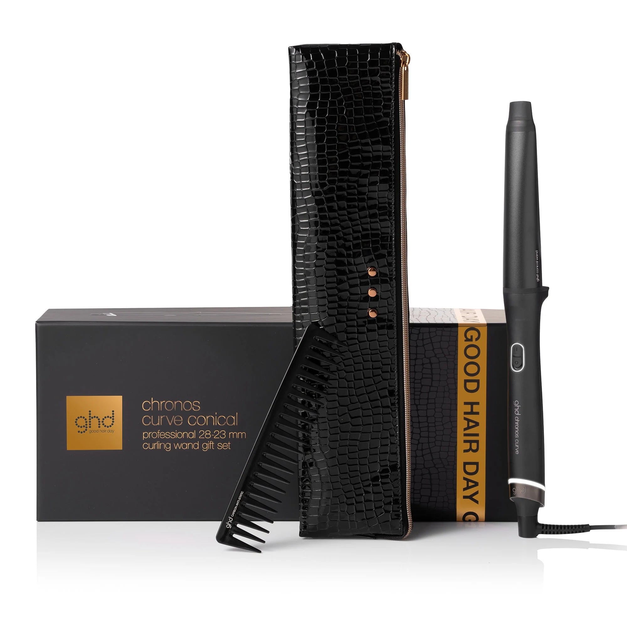 ghd Chronos Curve Conical Wand Christmas Gift Set (28-23Mm Barrel) (Worth £239)