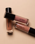 Inglot Lip Legends Mini Lip Gloss Trio Gift Set, close up of closed glosses