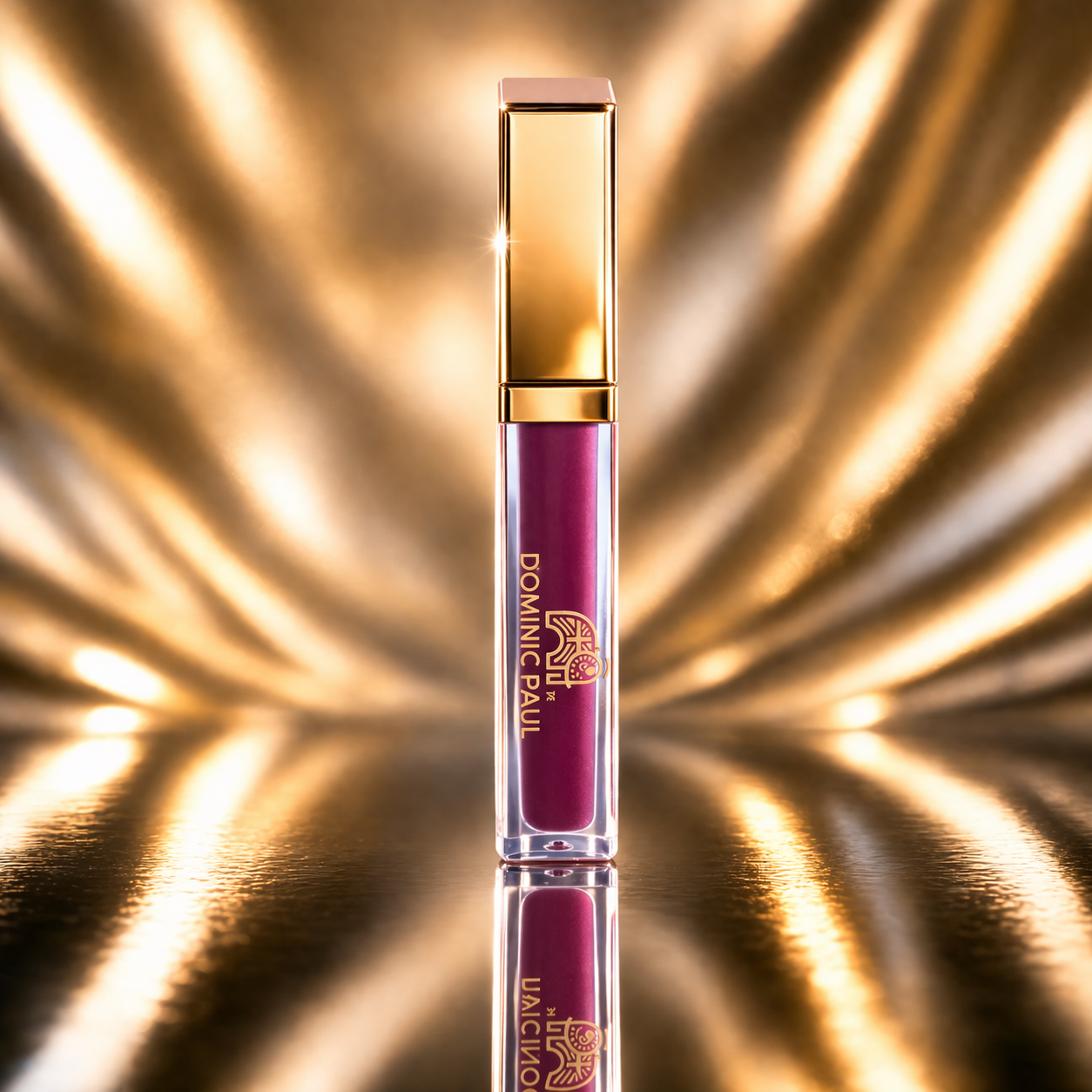 Dominic Paul Matte Liquid Lipstick sawadee in old background
