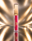 Dominic Paul Matte Liquid Lipstick Red Chilli in Gold Back Ground