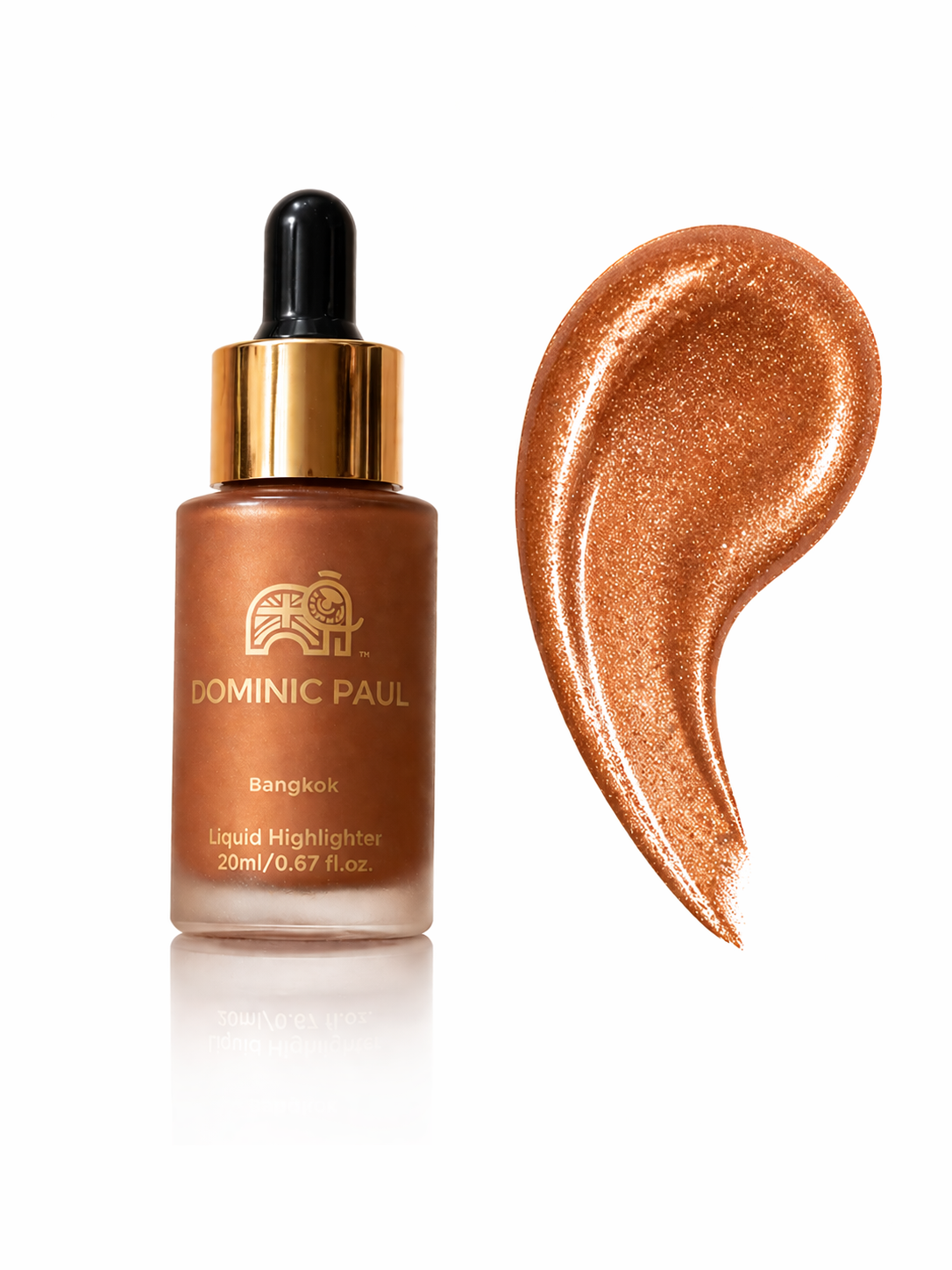 Dominic Paul Liquid Highlighter  Bangkok swatch