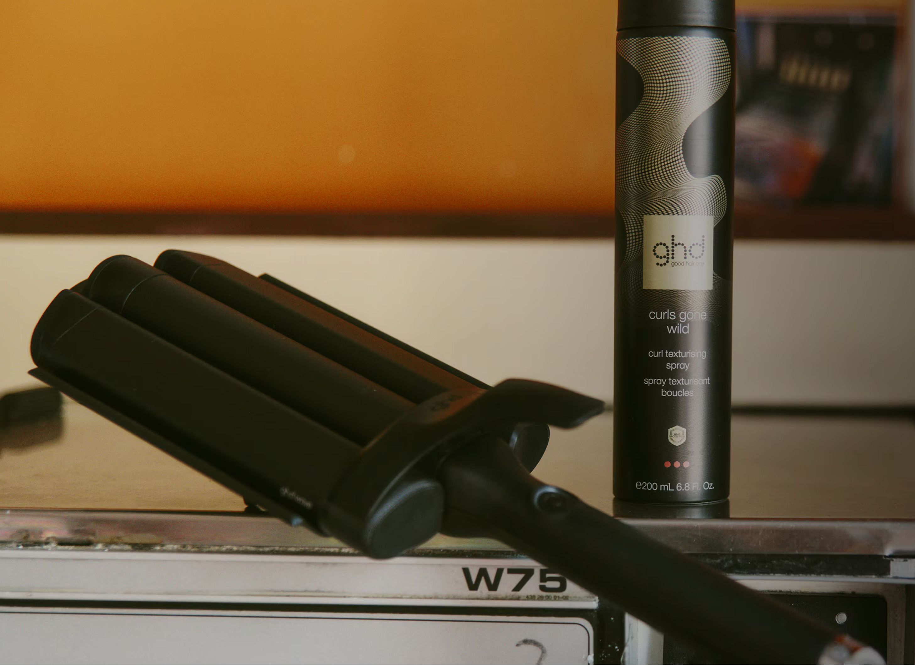 ghd Wave with curl hold spray