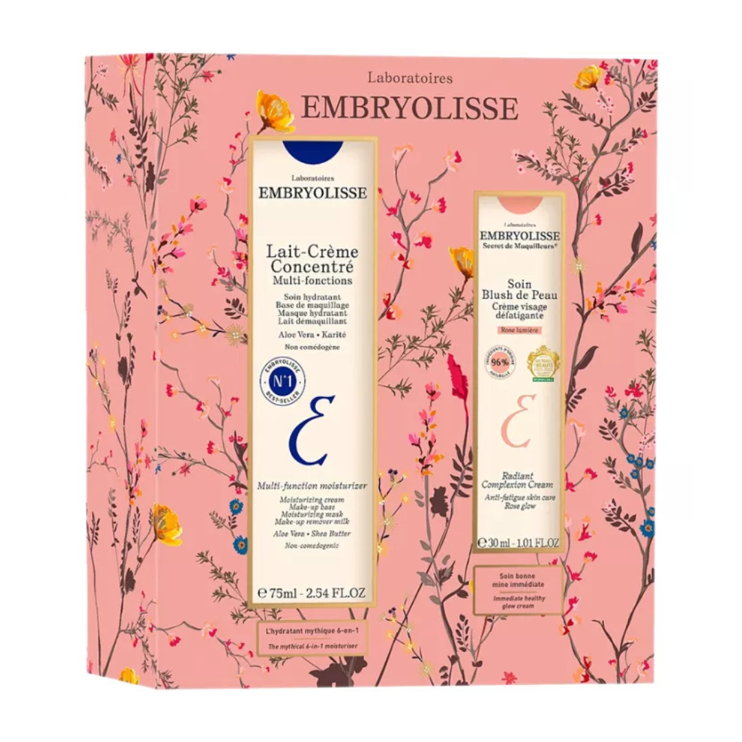 Embryolisse Lait-Crème Concentré & Radiant Complexion Cream Rose Lumière Gift Set, in gift packaging
