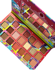 J Cat Take Me Away 21 Eyeshadow Palette - Fantasy Dreamlan, open palette