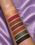 Swatches of Dominic Paul The Culture Palette on model's arm