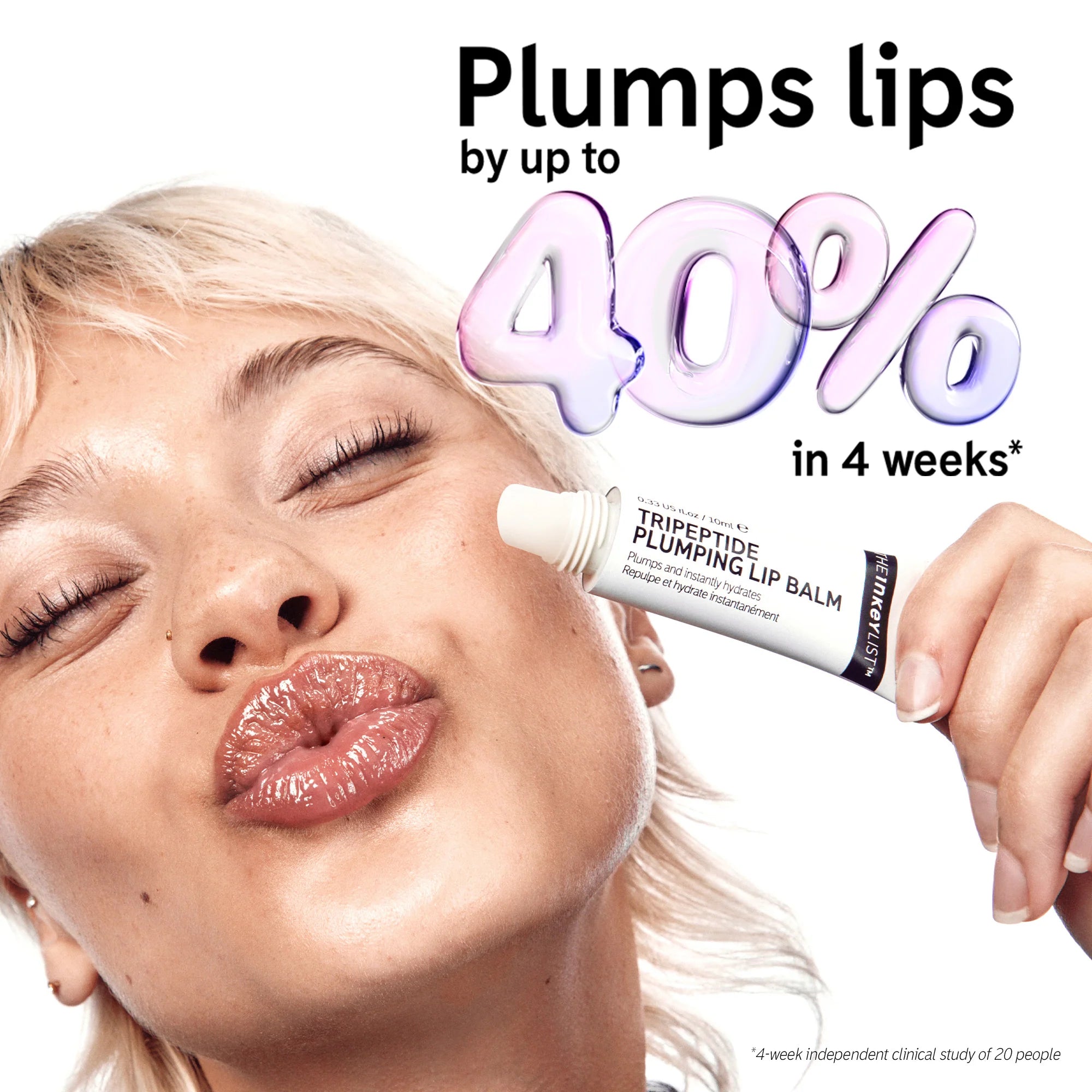 The Inkey List Plump It Up  plumps lips by 40%