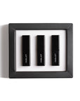 Inglot Lip Icons Mini Lipstick Trio Gift Set, open packaging