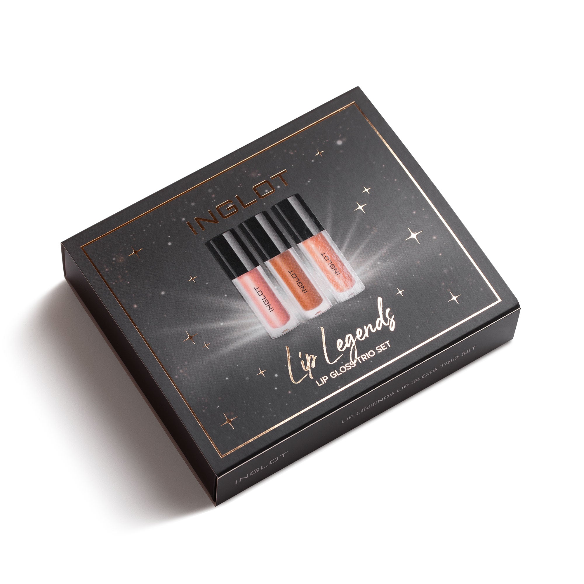 Inglot Lip Legends Mini Lip Gloss Trio Gift Set, view of packaging