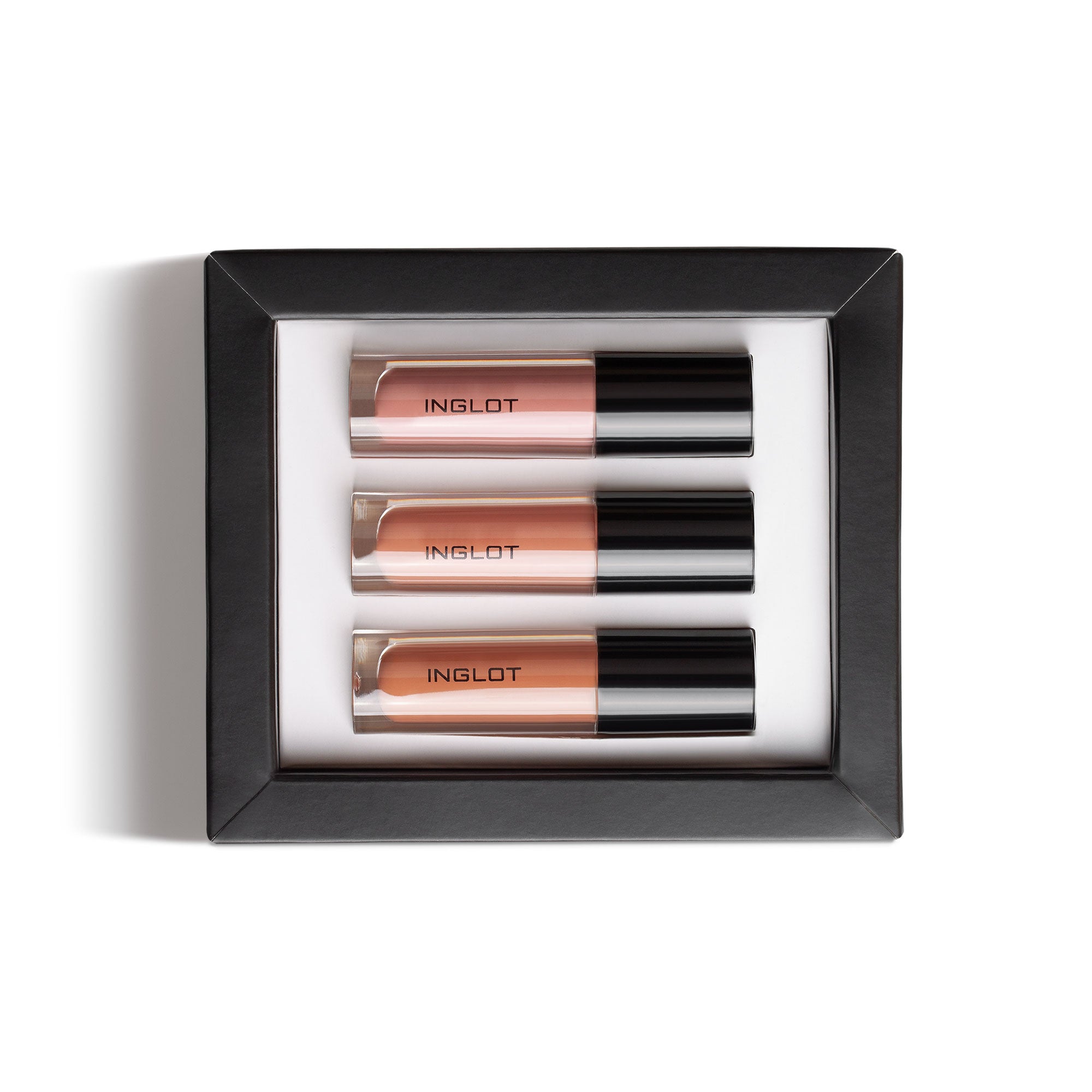 Inglot Lip Legends Mini Lip Gloss Trio Gift Set, open box