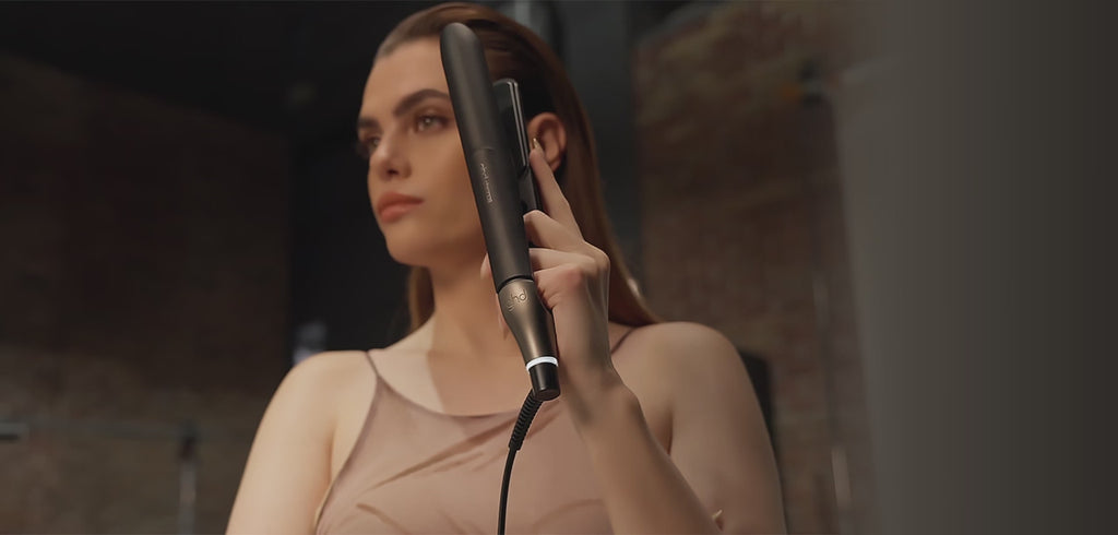 Video showing model using ghd Chronos - Professional Hair Styler
