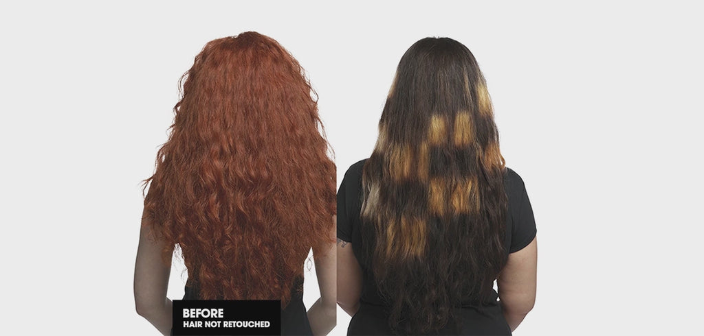 Berfore and after using ghd Chronos Max - Wide Plate Styler