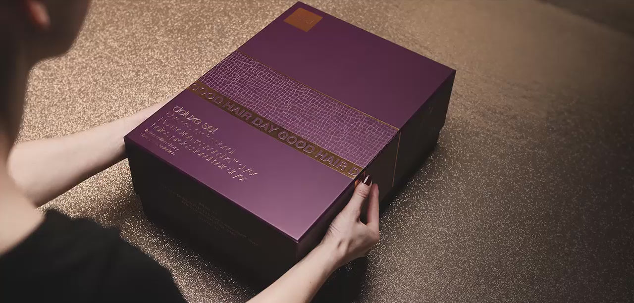 Unboxing the ghd Deluxe Hairdryer & Straightener Gift Set in Cherry Chic