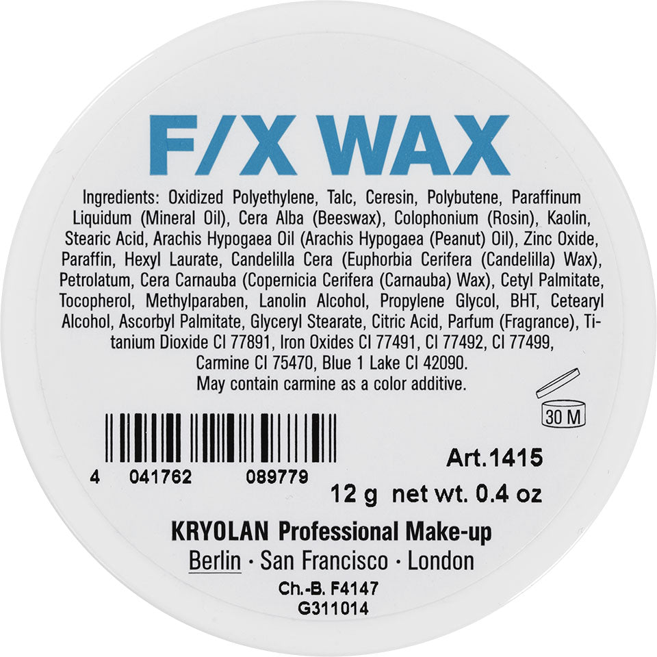 KRYOLAN F/X WAX 12, bottom of product 