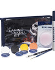 Kryolan THE FLAMING SKULL KIT, all 8 products displayed