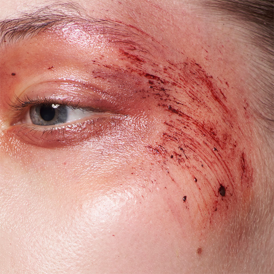 Wounds created using KRYOLAN Fresh Scratch 