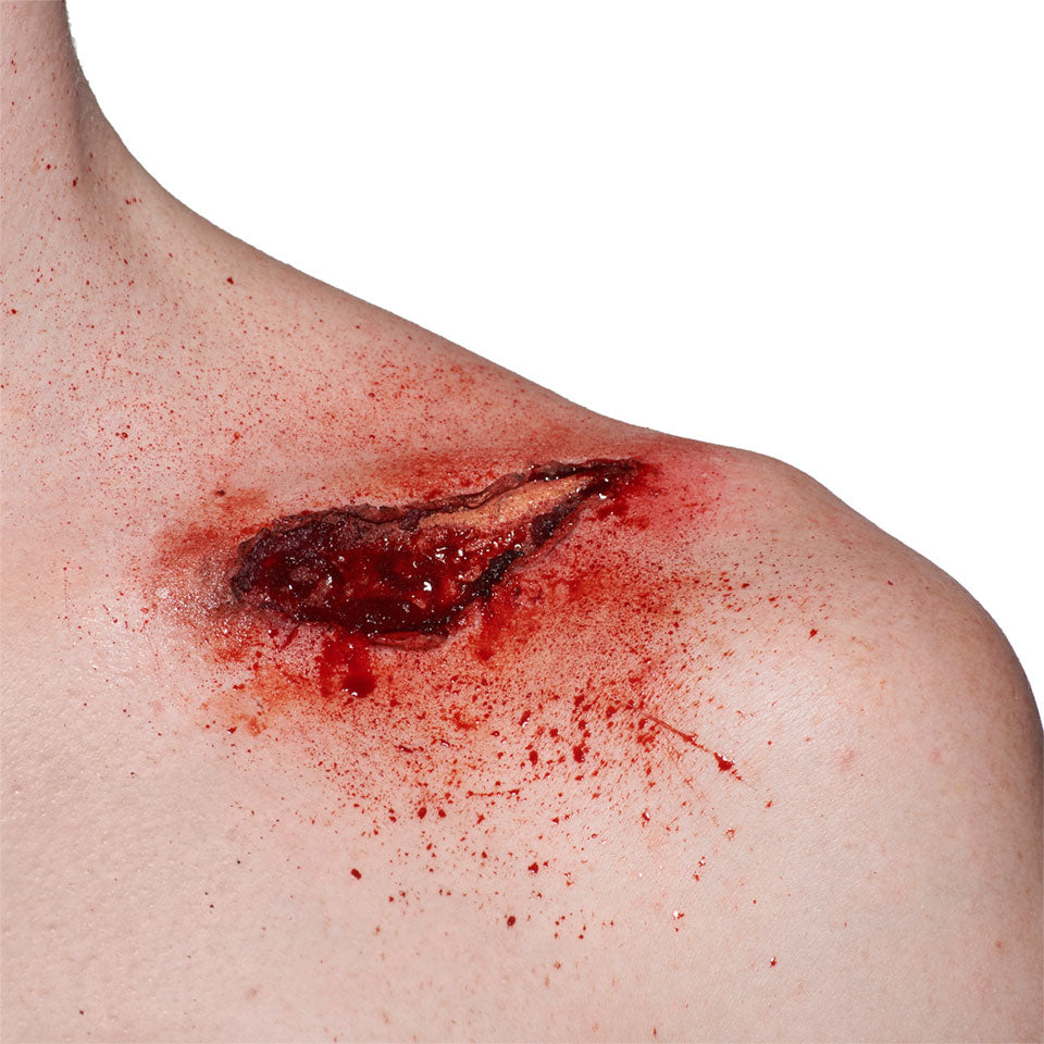 Wound created using KRYOLAN Cine-Wax 