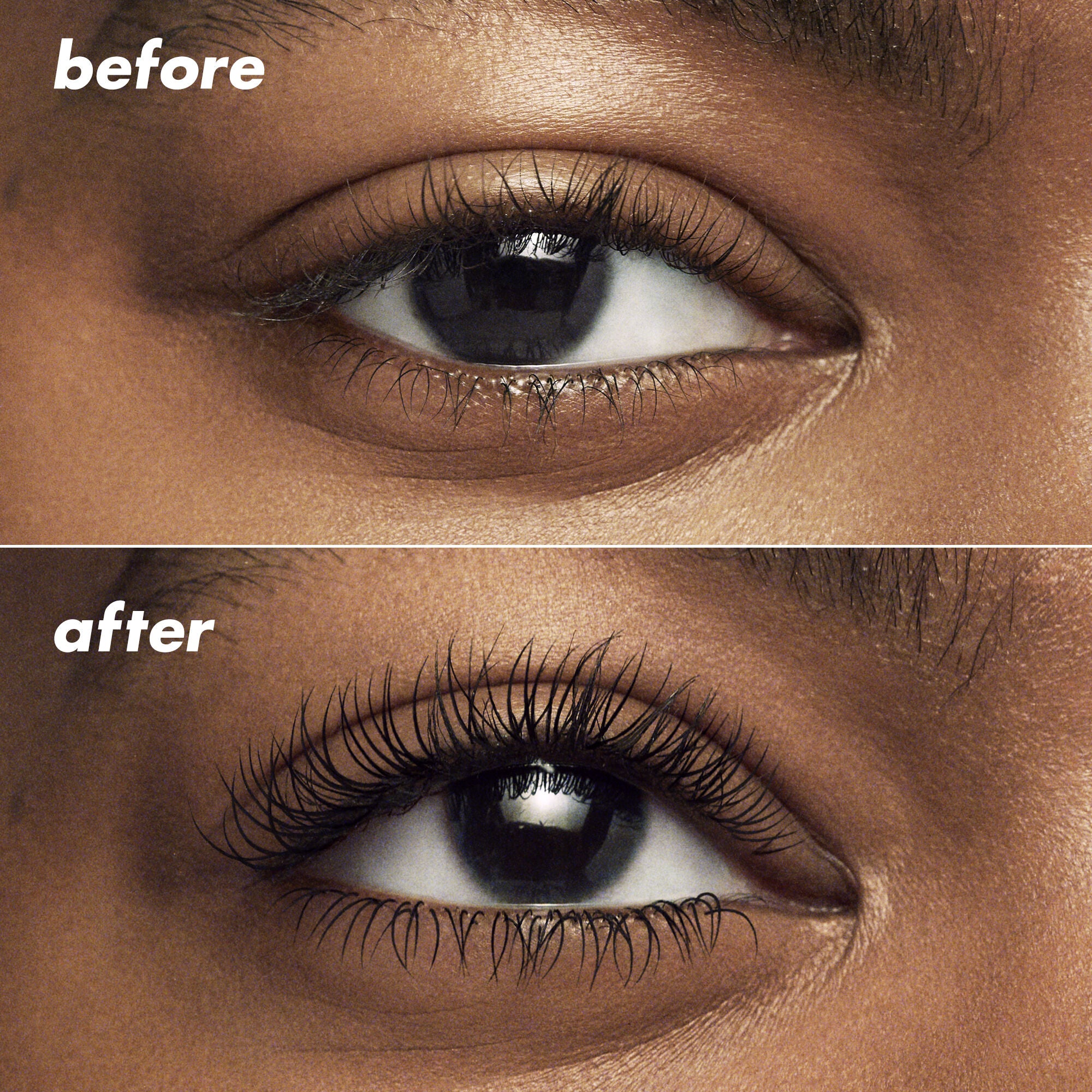 Before &amp; after elf Lash It Loud Mascara