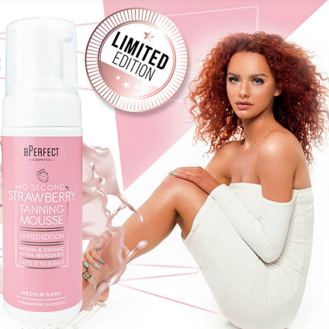 bPerfect 10 SECOND STRAWBERRY TANNING MOUSSE 150ml