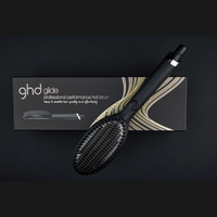 GHD Glide Hot Brush, with packaging