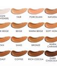 LA Girl PRO. Coverage HD Long Wear Illuminating Liquid Foundation, swatches