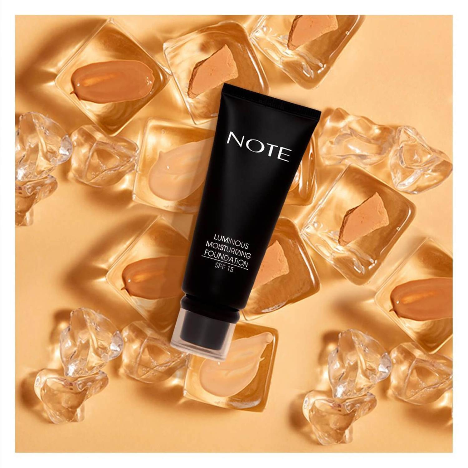 NOTE Luminous Moisturizing Foundation on ice