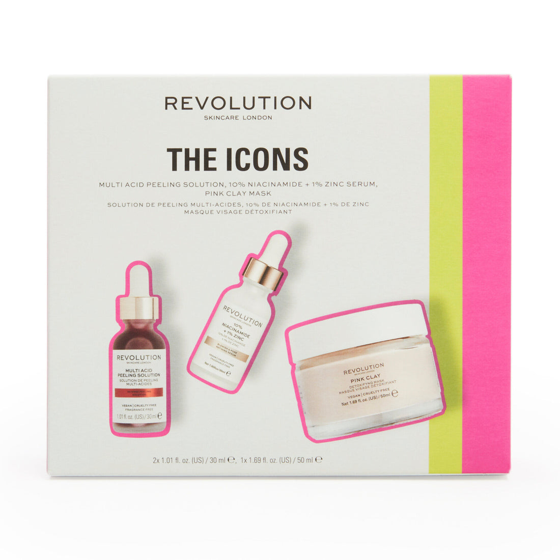 Revolution Skincare The Icons Collection, packaging