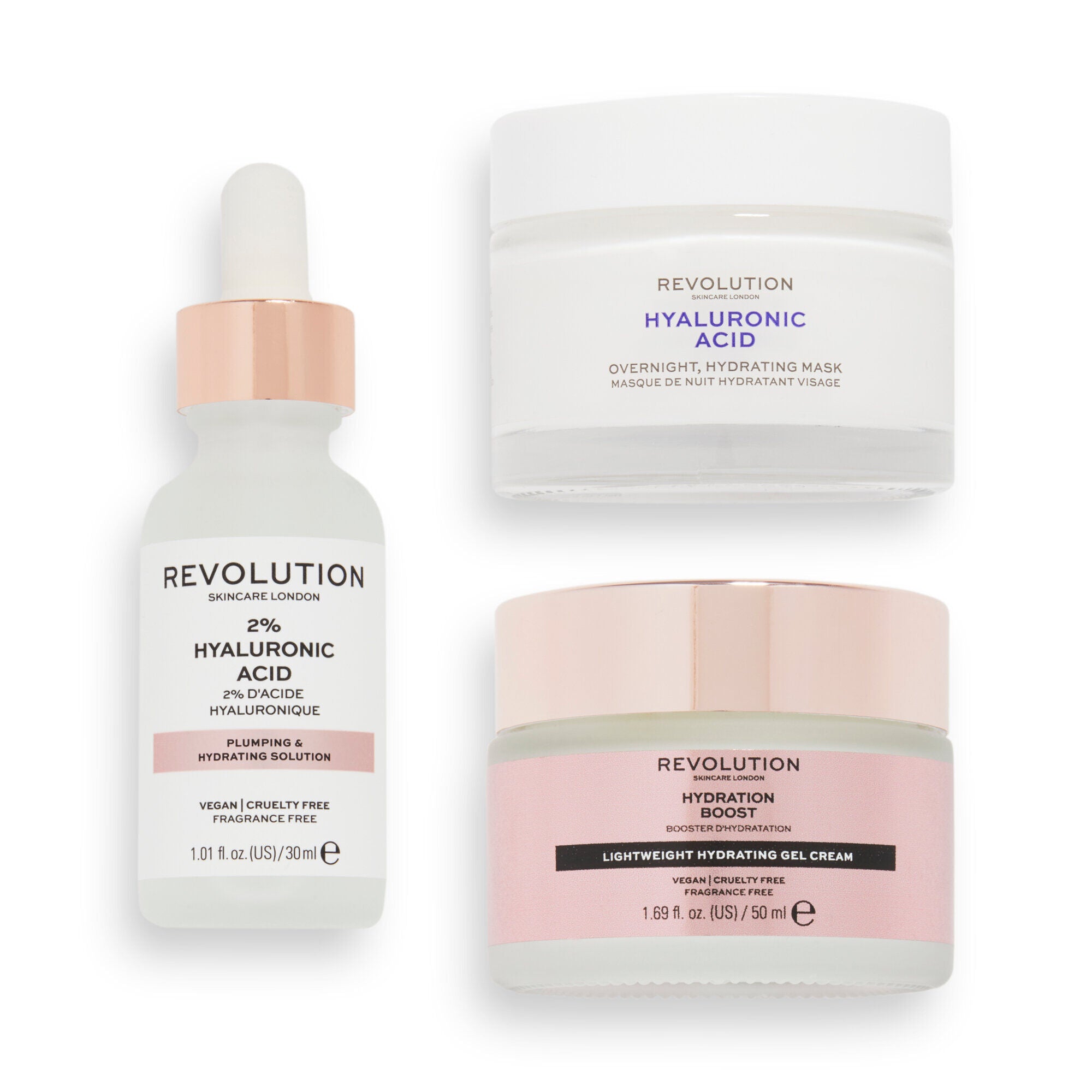 Revolution Skincare Fragrance Free Favourites Collection, products