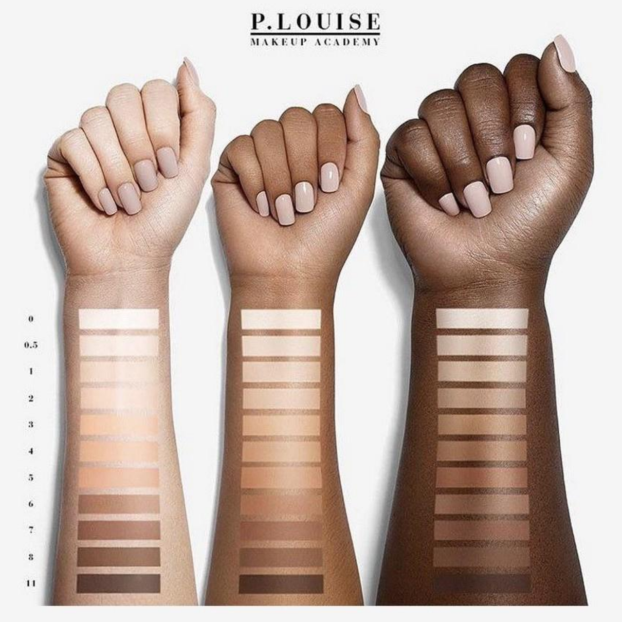 P.LOUISE Base, swatch chart