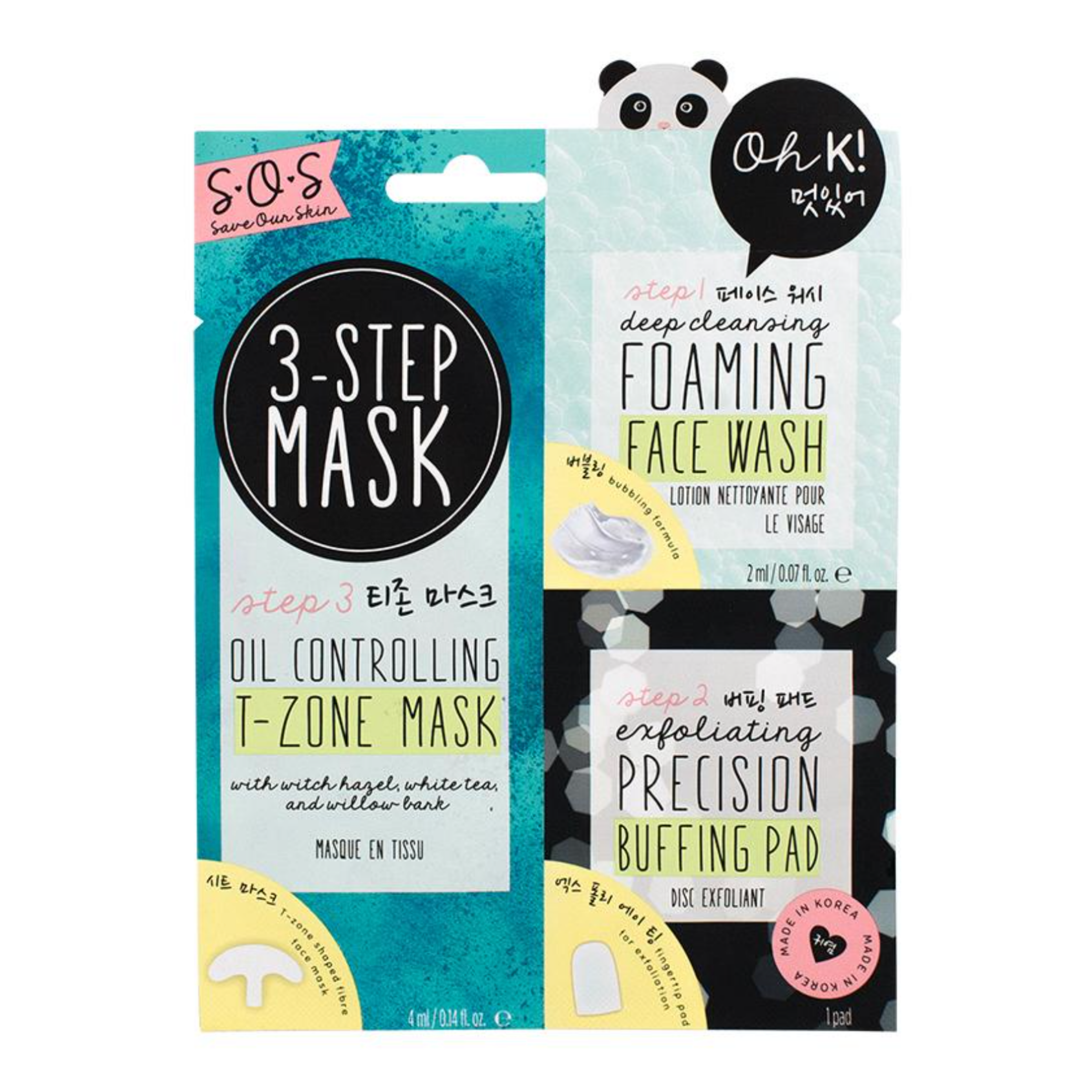 Oh K! SOS 3-Step T-Zone Mask