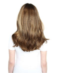 Beauty Works 16 " Deluxe Remy Instant Clip-In Extensions on model, back view