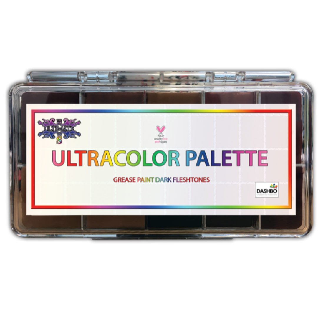 MR DASHBO Ultracolour Darktones Grease Palette, closed