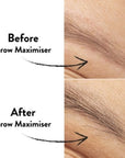 HD Brows BROW MAXIMISER, before and after on model