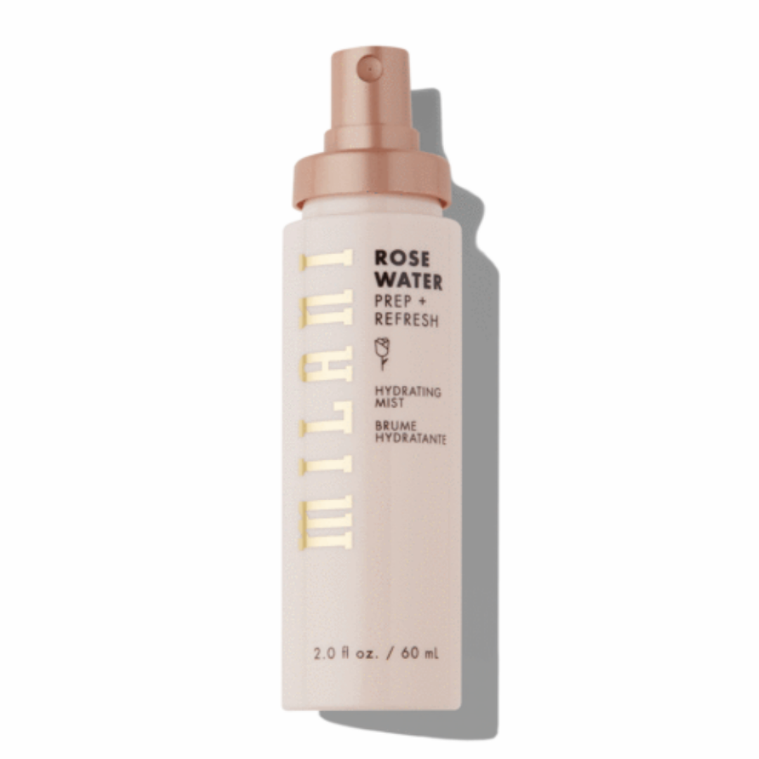 MILANI ROSEWATER HYDRATING MIST lid off