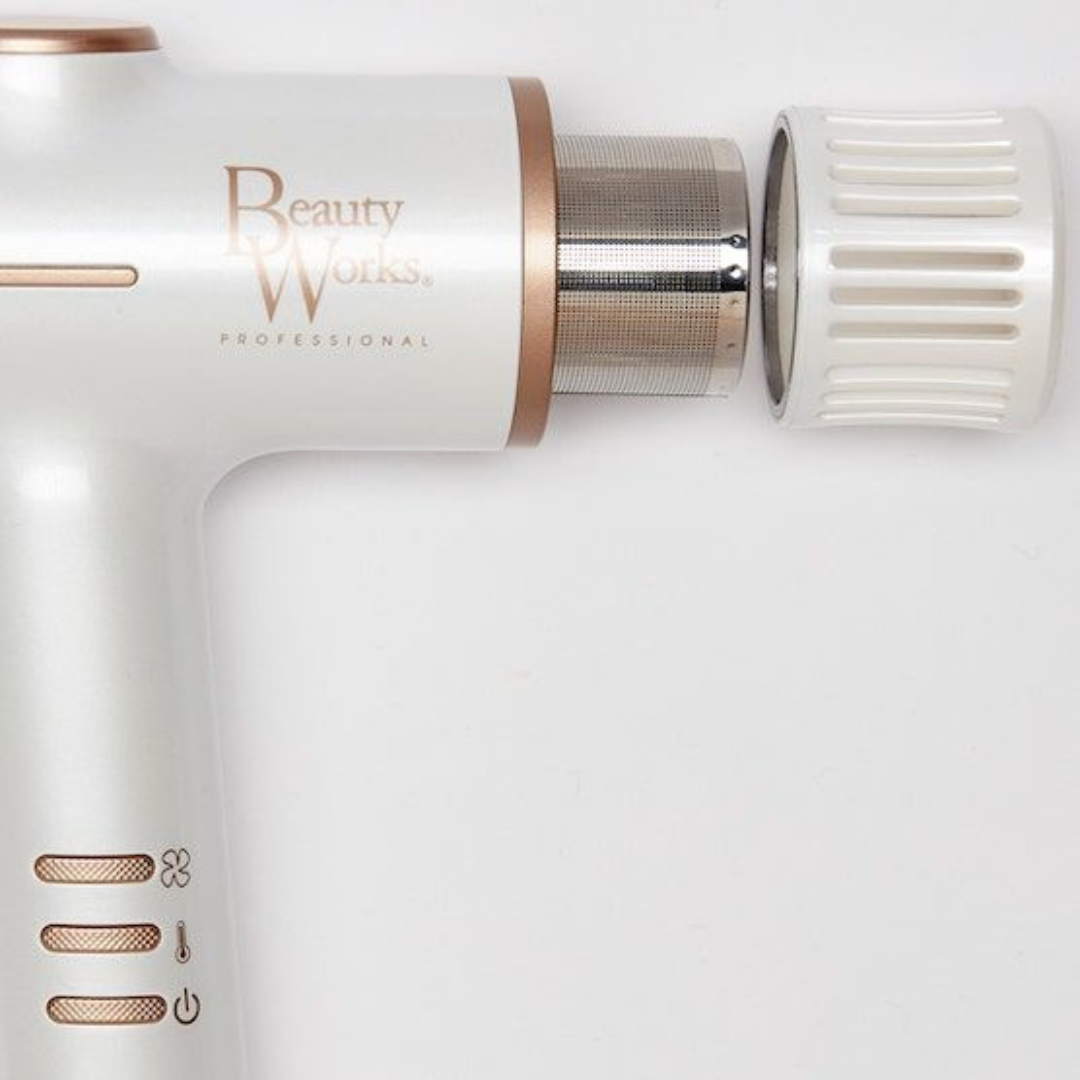 Beauty Works Aeris - Lightweight Digital Hair Dryer, close up