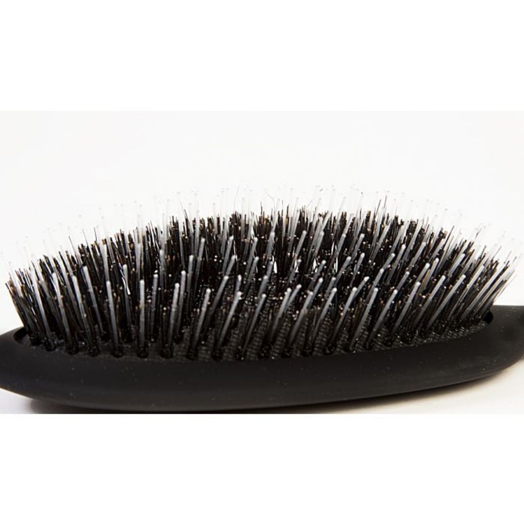 Close up bristles of Beauty Works Medium Oval Brush