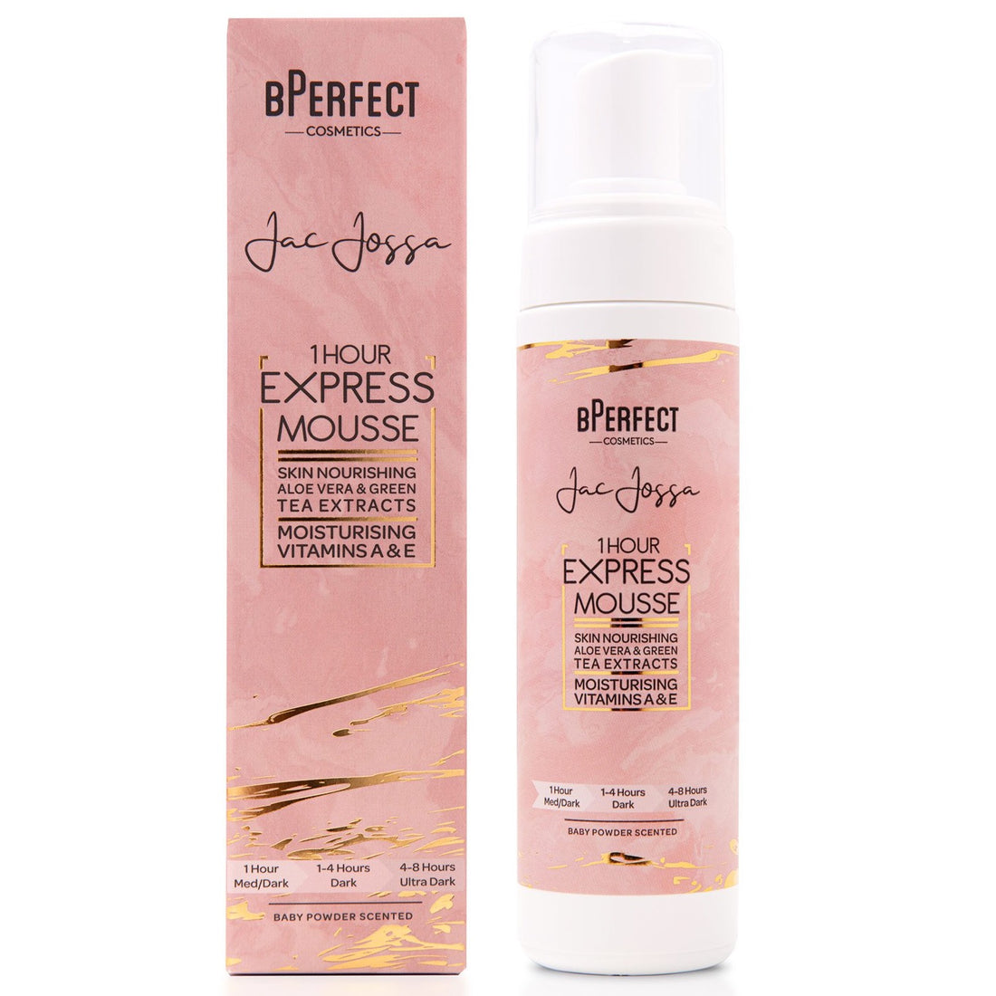 BPERFECT X JAC JOSSA – 1HR EXPRESS TANNING MOUSSE with box