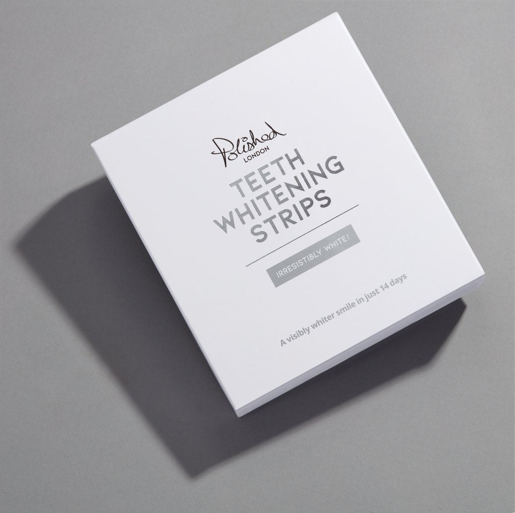 POLISHED London - TEETH WHITENING STRIPS, packaging 