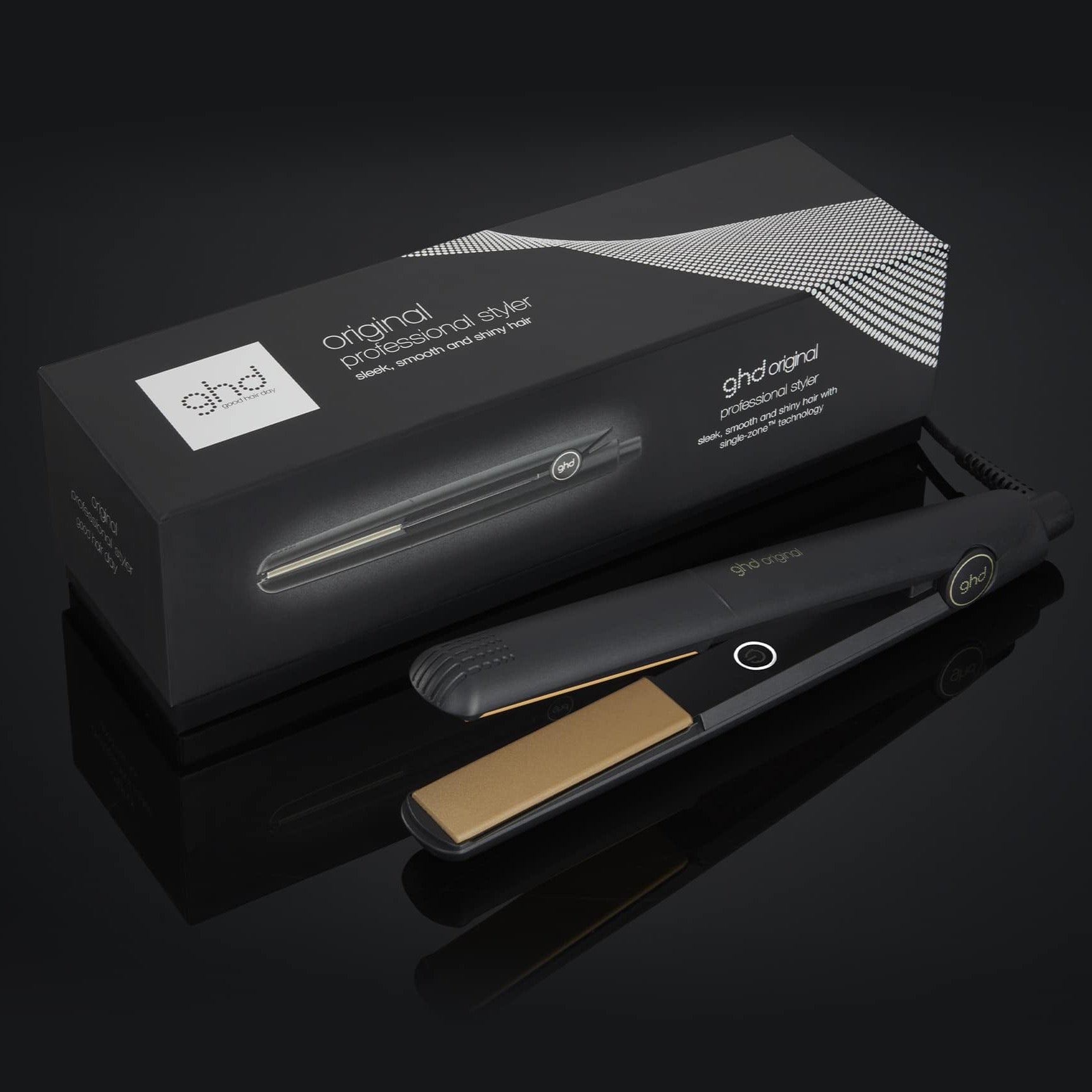 GHD Original Styler, with packaging
