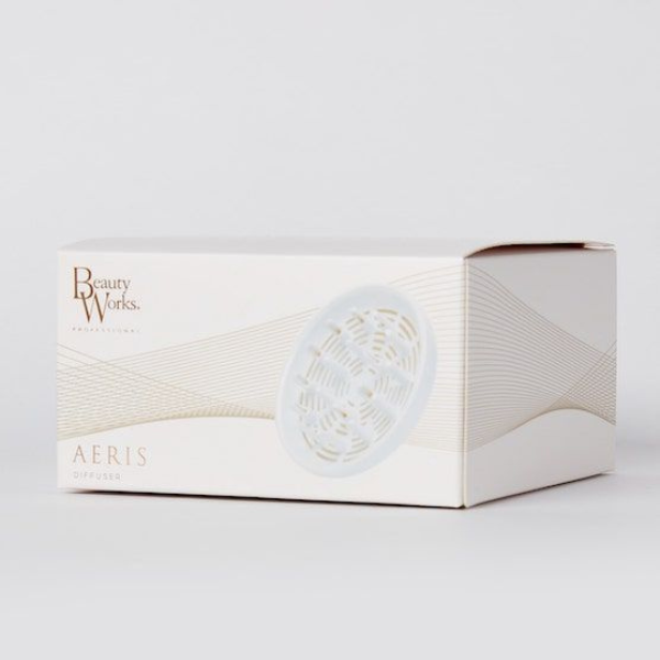 Beauty Works Aeris Hair Dryer Diffuser, in packaging