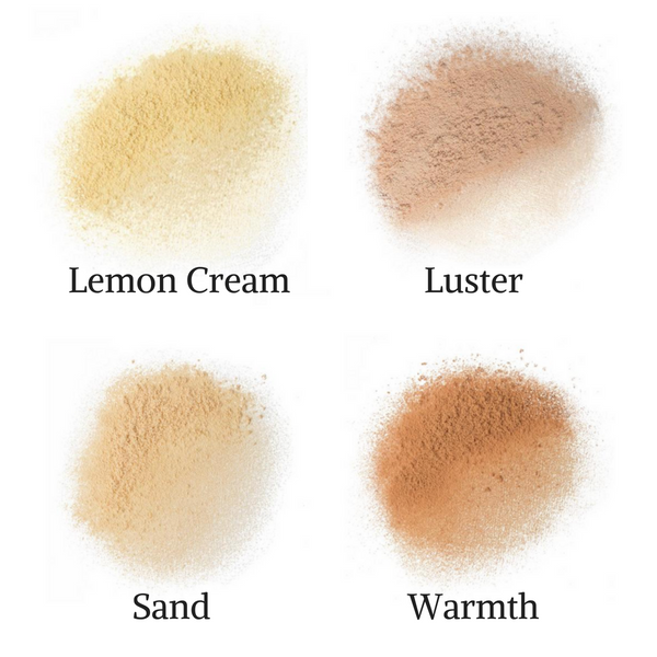 MUD Cosmetics Highlight Powder swatches