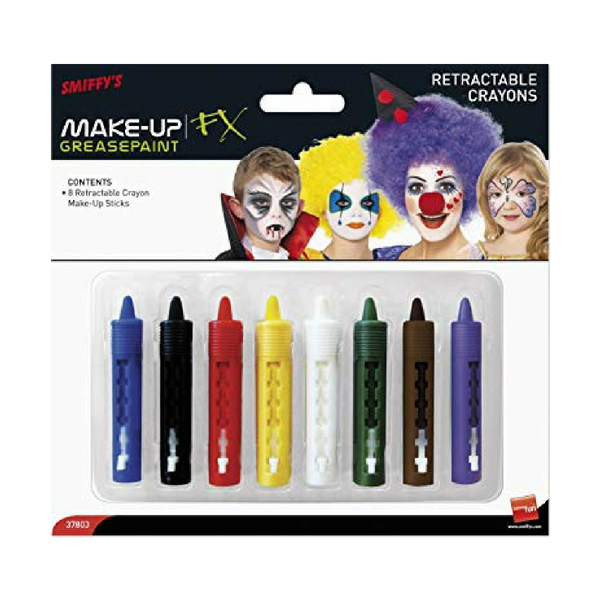 Smiffys Retractable Crayons Greasepaint FX