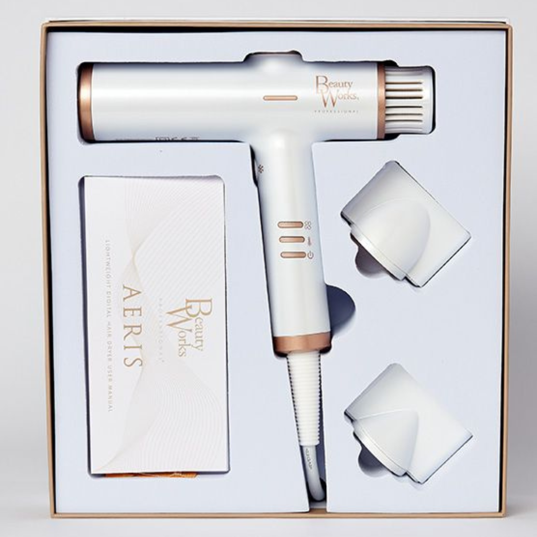 Beauty Works Aeris - Lightweight Digital Hair Dryer, open box