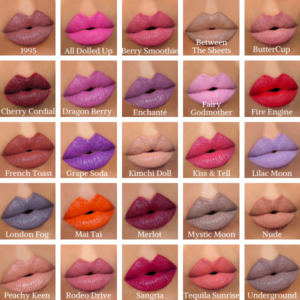 Gerard Cosmetics LIPSTICK swatches 