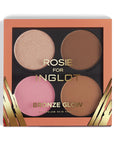 INGLOT Rosie For Inglot Afterglow Skin Palette - Bronze Glow, closed