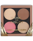 INGLOT Rosie For Inglot Afterglow Skin Palette - Champagne Glow, closed