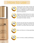 How to use GLO24K Timeless 24k Anti-Ageing Serum