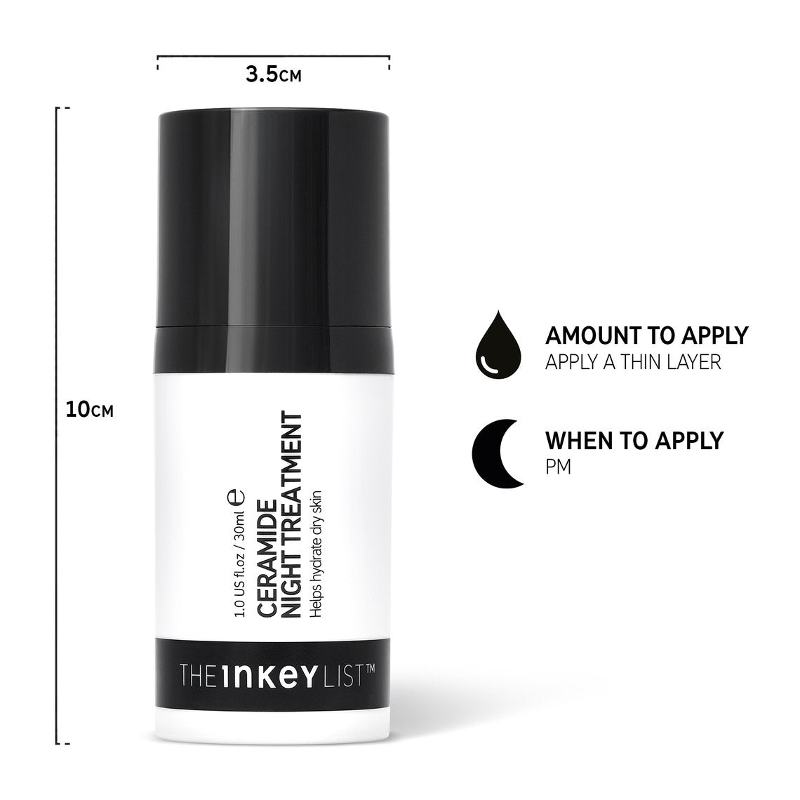 The Inkey List CERAMIDE NIGHT TREATMENT, spec