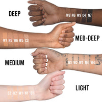 bPerfect CHROMA Conceal Liquid Concealer, swatches on arms